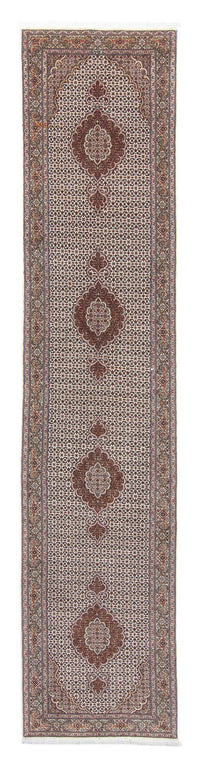 Tapis de couloir Tapis persan - Tabriz - 402 x 82 cm - multicolore