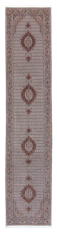 Tapis de couloir Tapis persan - Tabriz - 401 x 84 cm - multicolore