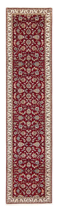Tappeto corsia Tappeto Persero - Tabriz - Reale - 390 x 87 cm - rosso scuro