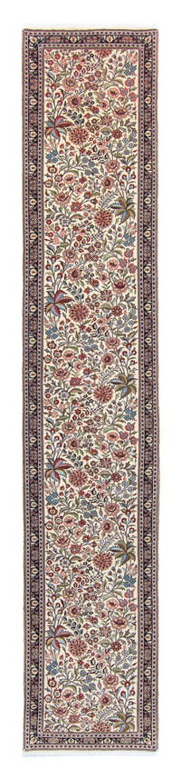 Tapis de couloir Tapis persan - Ghom - 400 x 70 cm - beige