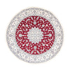 Nain Tapis 250x250cm - Tapis persan - rouge foncé - Rond / Rouge foncé / 250 x 250 cm Rond