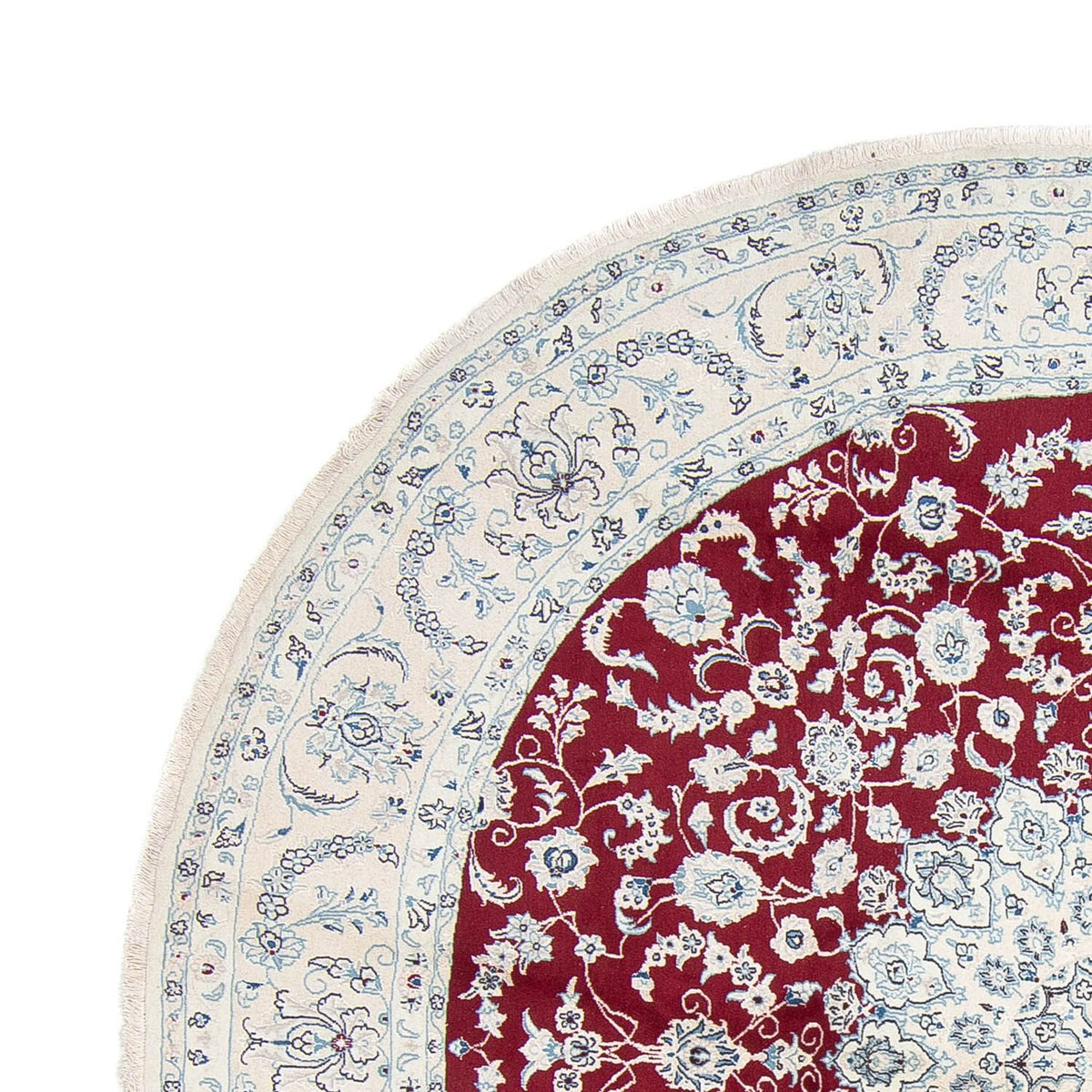 Nain Tapis 300x300cm - Tapis persan - rouge foncé