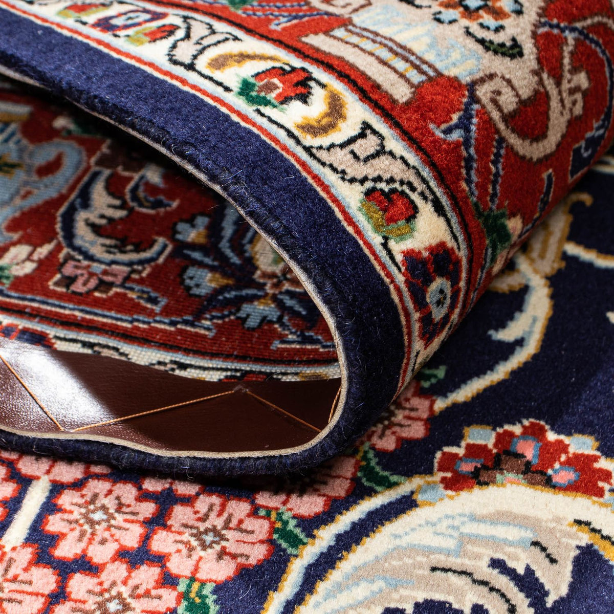 Perserteppich - Ghom 188 x 135 cm - dunkelblau