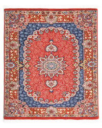 Tapis persan - Ghom - 111 x 93 cm - rouille