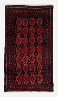 Tapis de couloir Tapis Belutsch - 185 x 110 cm - rouge foncé