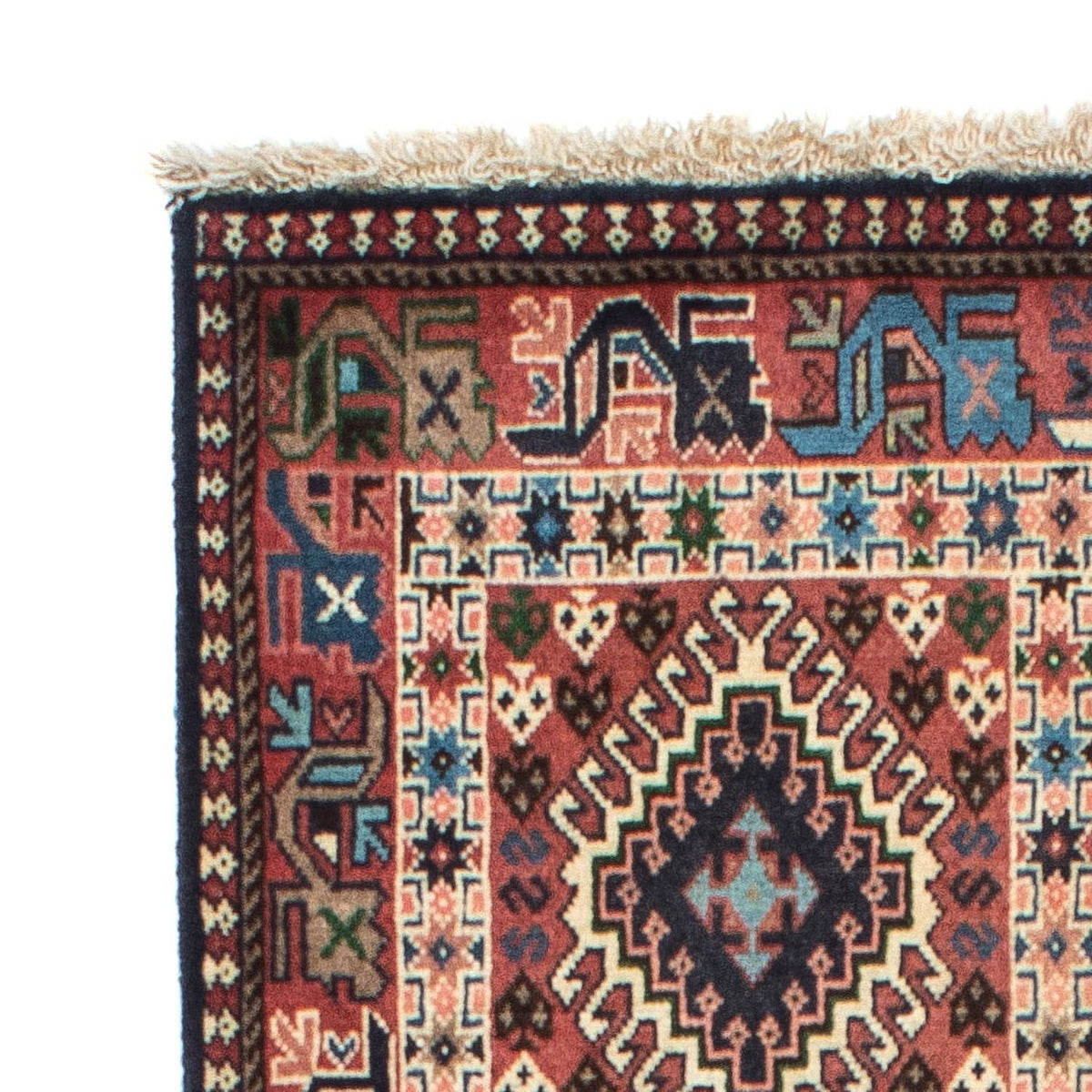 Yalameh Teppich 80x196cm - Perserteppich - hellrot