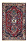 Tappeto Yalameh 97x145cm - Tappeto persiano - rosso scuro - Rettangolo / Rosso scuro / 97 x 145 cm Rettangolo