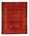 Tapis Gabbeh persan Tapis 156x195cm - Perserteppich Wollteppich - rouge - Rectangle / Rouge / 156 x 195 cm Rectangle