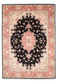 Tapis persan - Tabriz - Royal - 236 x 165 cm - bleu foncé