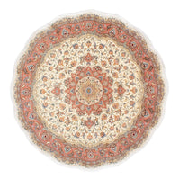 Tappeto Persero - Tabriz - Reale rotondo  - 194 x 194 cm - beige