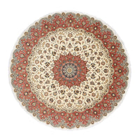 Tapis persan - Tabriz - Royal ronde  - 242 x 242 cm - beige