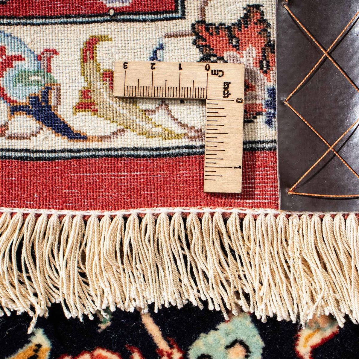 Perserteppich - Ghom 201 x 138 cm - dunkelblau