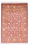 Qom Tappeto 100x146cm - Tappeto persiano - rosso scuro - Rettangolo / Rosso scuro / 100 x 146 cm Rettangolo