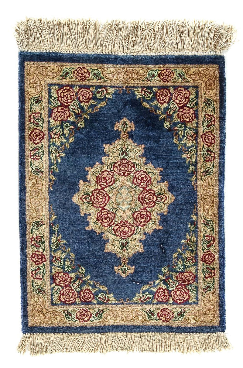 Seidenteppich - Ghom Seide - Premium 39 x 28 cm Fußmatte