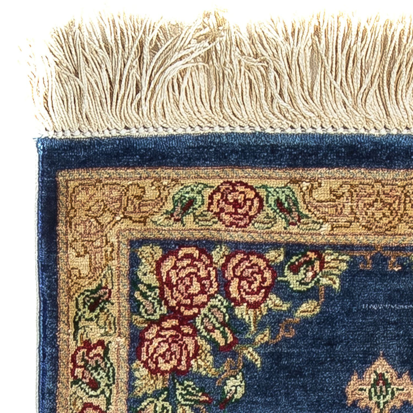 Tapis de Qom en soie Tapis 40x28cm - Tapis persan