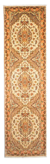 Tapis de Tabriz - 50 rangs Tapis 87x314cm - Tapis persan - marron clair - Tapis de couloir / Marron clair / 87 x 314 cm Tapis de couloir