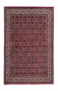 Tapis persan - Bidjar - 208 x 134 cm - rouge foncé