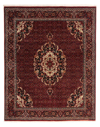 Tapis persan - Bidjar - 257 x 203 cm - rouge foncé