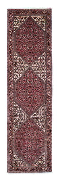 Tapis de couloir Tapis persan - Bidjar - 317 x 88 cm - rouge clair