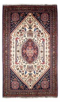 Tapis Gabbeh - Persan Kashkuli - 263 x 158 cm - beige