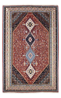 Tapis Gabbeh - Persan Kashkuli - 225 x 139 cm - rouge foncé