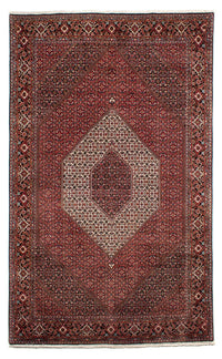 Tapis persan - Bidjar - 317 x 201 cm - rouge foncé