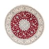 Nain Tapis 245x245cm - Tapis persan - rouge foncé - Rond / Rouge foncé / 245 x 245 cm Rond