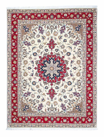 Täbriz - 50 Raj Teppich 154x205cm - Perserteppich - beige