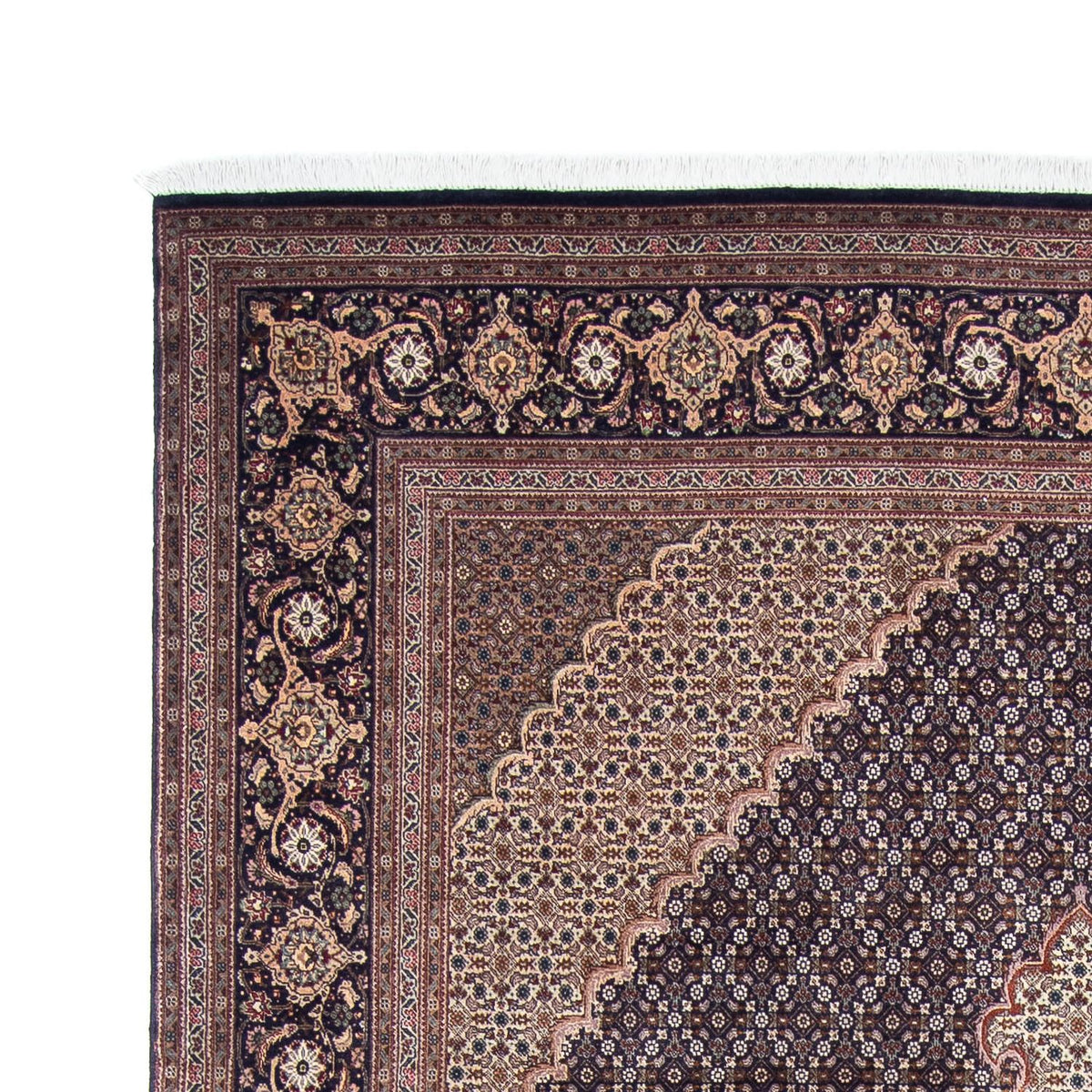 Tapis de Tabriz Tapis 196x303cm - Tapis persan - bleu foncé