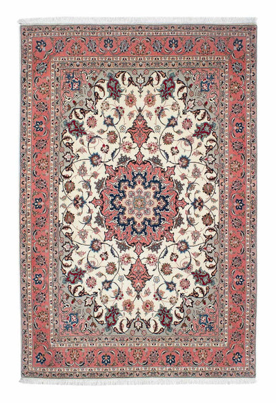 Täbriz - 50 Raj Teppich 151x229cm - Perserteppich - beige