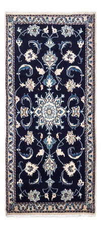 Tapis persan - Nain - 143 x 70 cm - bleu