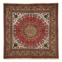 Tappeto Persero - Tabriz - Reale quadrato  - 202 x 200 cm - multicolore