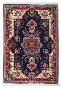 Tappeto Persero - Tabriz - Reale - 92 x 62 cm - blu scuro