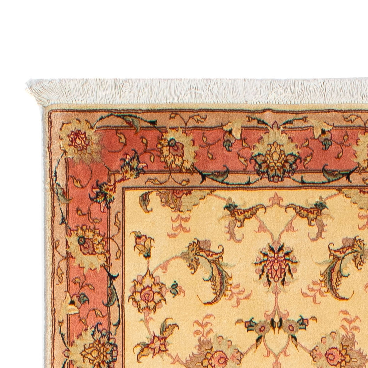 Täbriz - 50 Raj Teppich 74x290cm - Perserteppich - beige