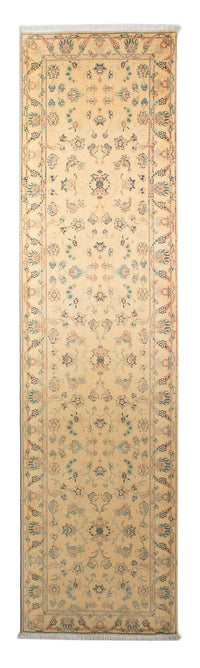Tappeto corsia Tappeto Persero - Tabriz - Reale - 292 x 79 cm - marrone chiaro