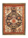 Qashqai Tapis 102x133cm - Tapis persan - bleu foncé - Rectangle / Bleu foncé / 102 x 133 cm Rectangle