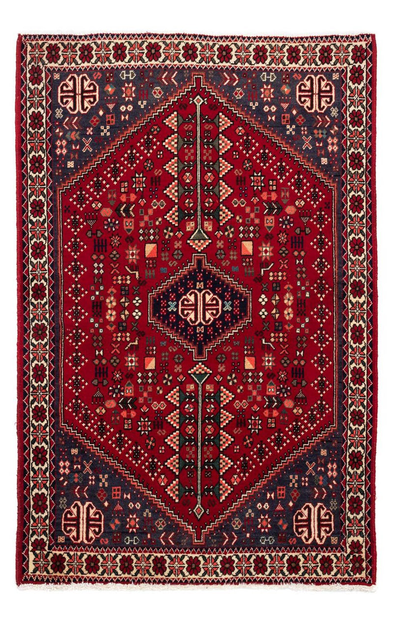 Perserteppich - Nomadic 144 x 100 cm - dunkelrot