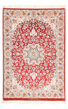 Tapis d'Isfahan Tapis 83x123cm - Tapis persan - Rectangle / Rouge / 83 x 123 cm Rectangle