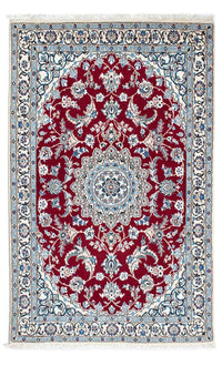 Tapis persan - Nain - Royal - 187 x 112 cm - rouge foncé