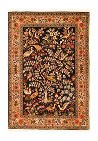 Tapis persan - Tabriz - Royal - 148 x 100 cm - bleu foncé