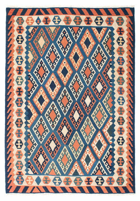 Kelim Teppich - Oriental 222 x 158 cm - blau