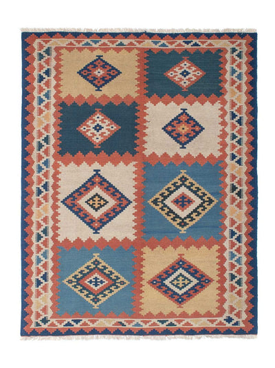 Kelim Teppich - Oriental 161 x 216 cm - mehrfarbig