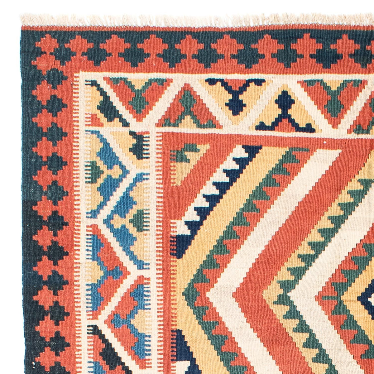 Kelim Teppich - Oriental 212 x 146 cm - rost