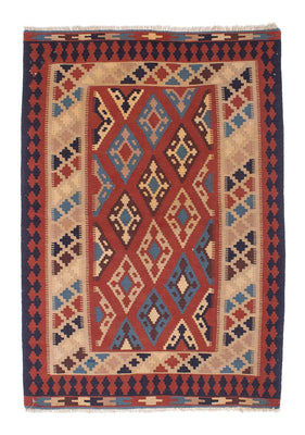 Kelim Teppich - Oriental 170 x 114 cm - dunkelrot