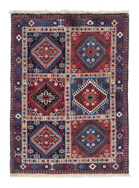 Tapis persan - Nomadic - 140 x 100 cm - rouge foncé