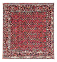 Tapis persan - Bidjar carré  - 126 x 124 cm - rouge