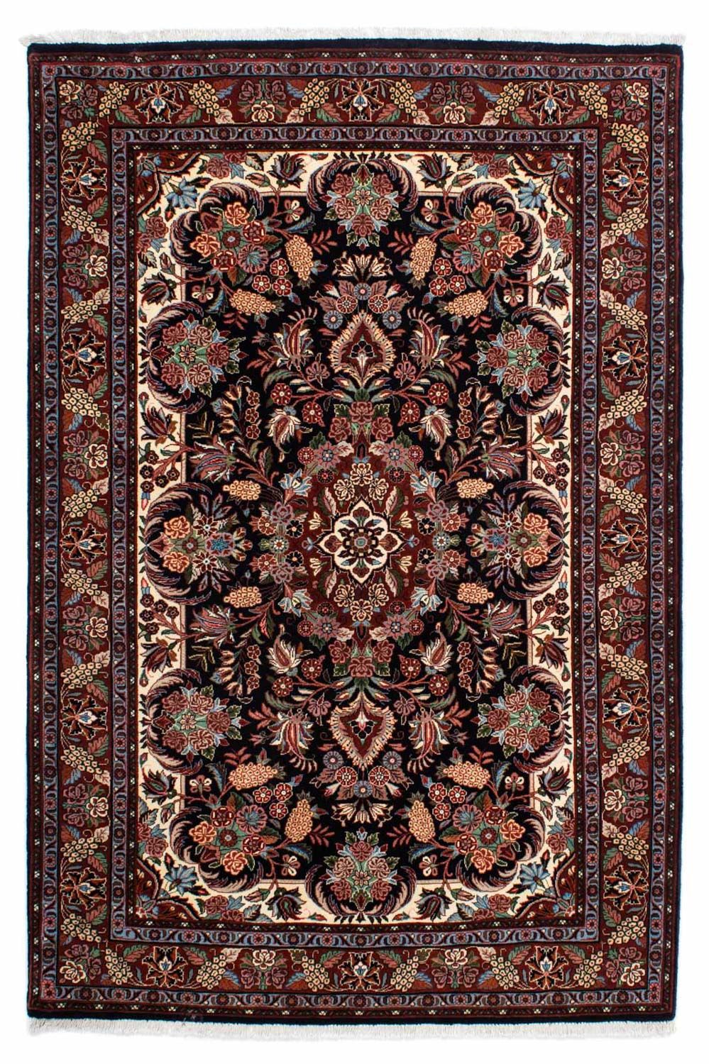 Perserteppich - Bidjar 210 x 133 cm - dunkelblau