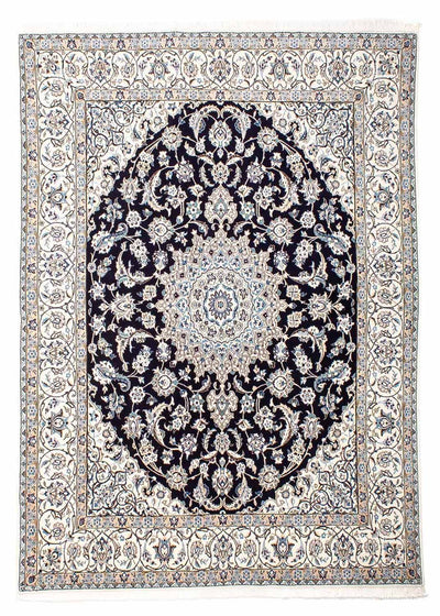 Nain - 9La Tappeto 200x251cm - Tappeto persiano - blu scuro
