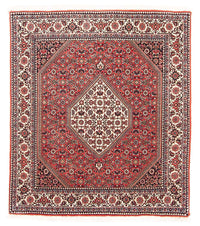 Tapis persan - Bidjar carré  - 112 x 100 cm - rouge
