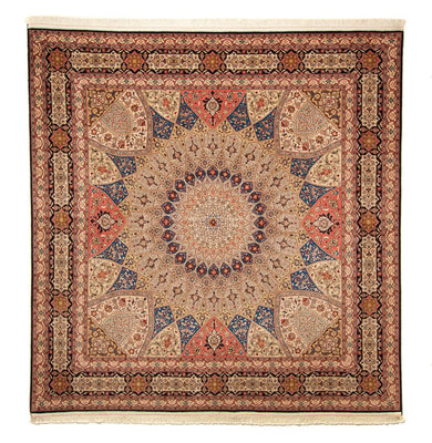 Perserteppich - Täbriz - Royal 256 x 253 cm Teppich Quadratisch